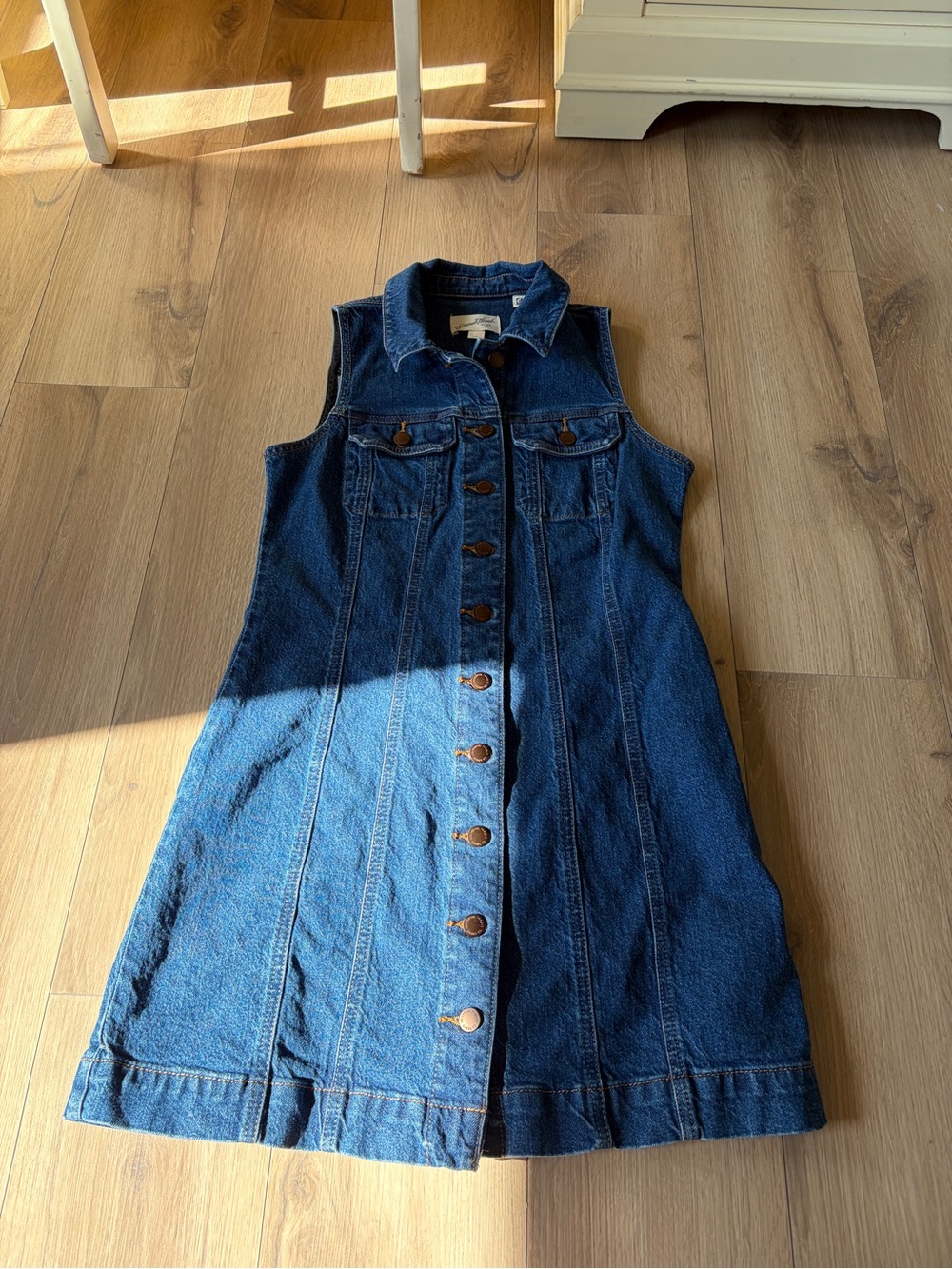 Universal Thread Sleeveless Denim Button Down Dress